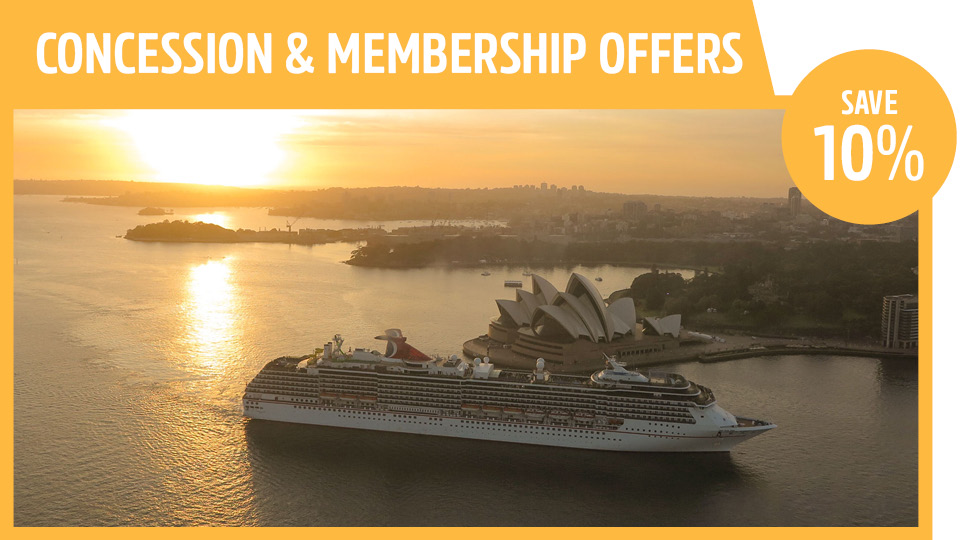 concession and memberships offers cruise ship passengers offer save 10% 