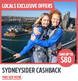 bridgeclimb special offer for locals, sydneysiders cashback